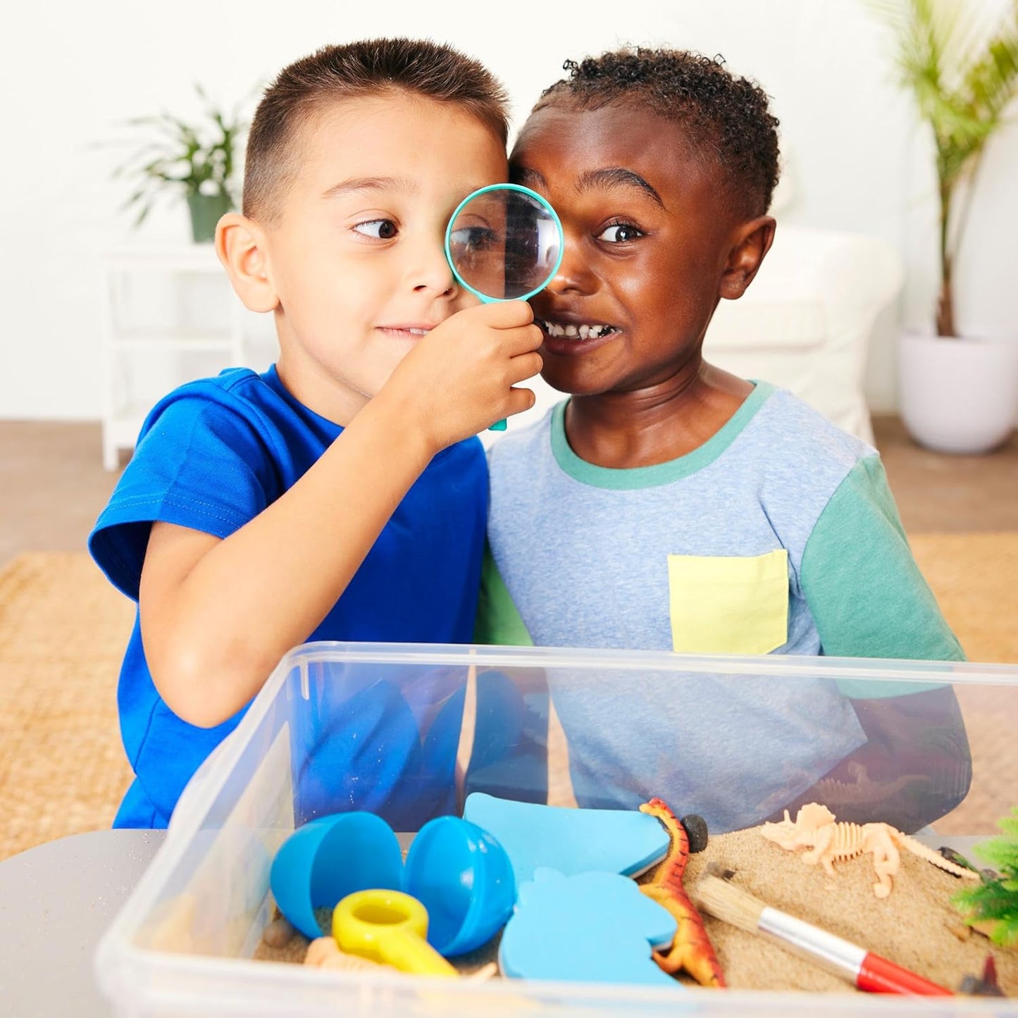 Sensory Bin Dinosaur Dig