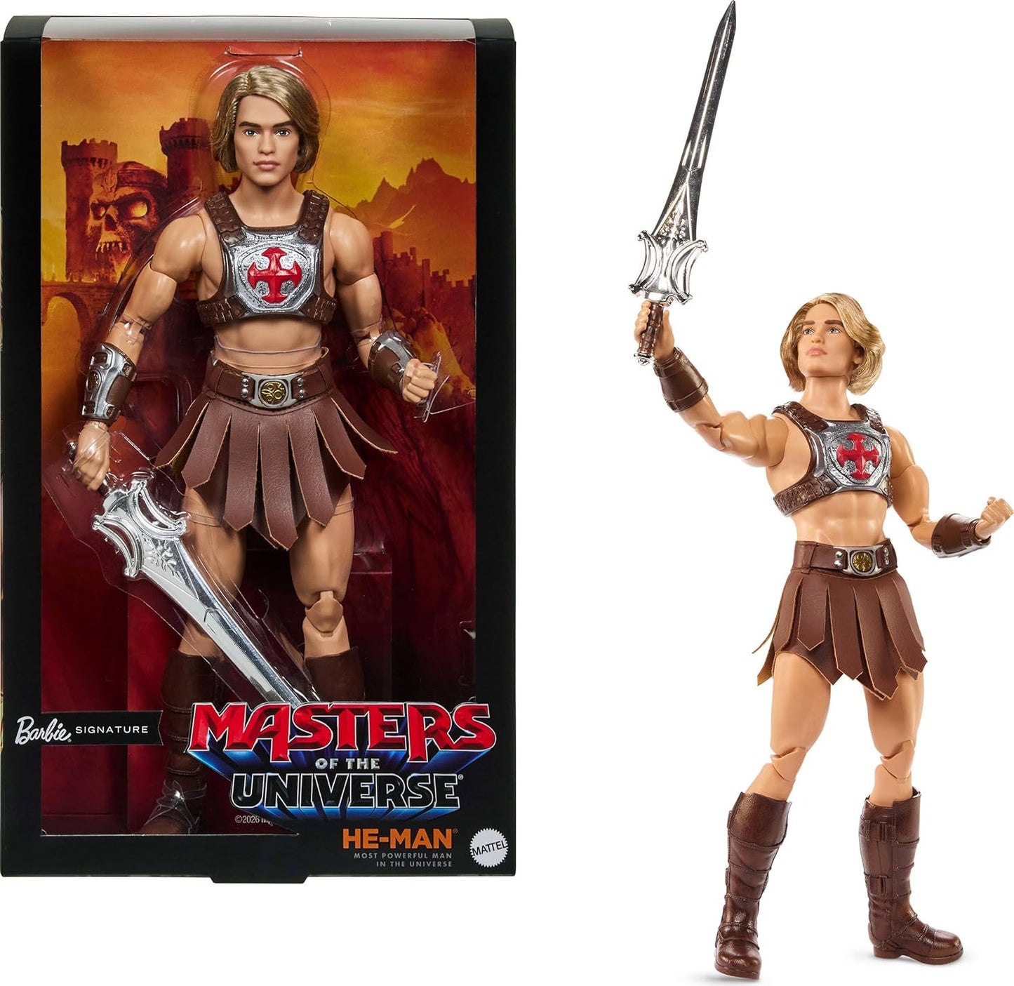 Barbie Signature Ken He-Man Collectible Doll in MOTU Movie Fashions