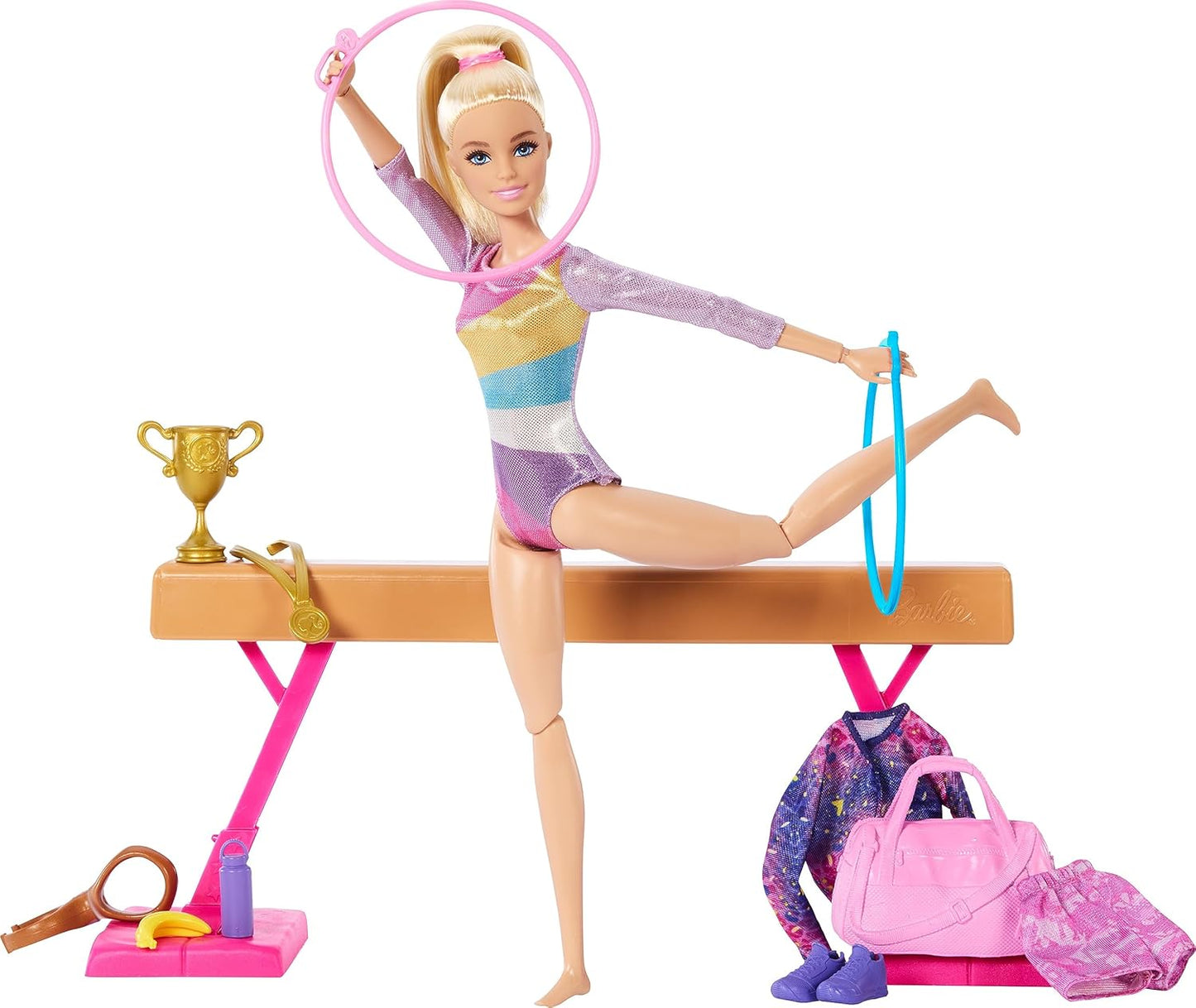 Barbie Gymnastics Playset with Blonde Doll