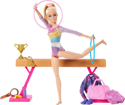 Barbie Gymnastics Playset with Blonde Doll