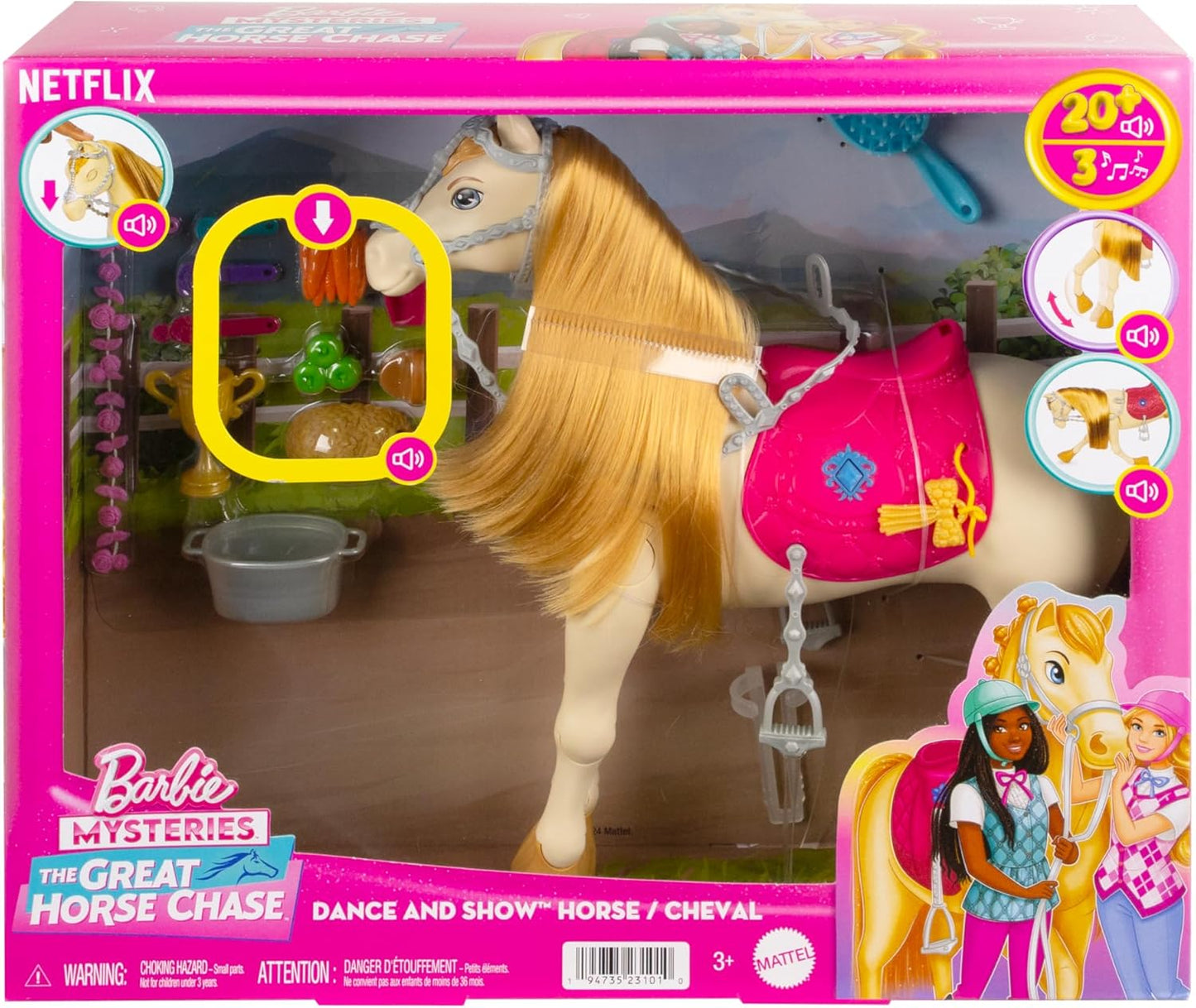 Barbie The Great Horse Chase Feature Horse with Sound and Music
