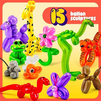 Balloon Animal Twisting Kit For Kids (with Pump), Gift