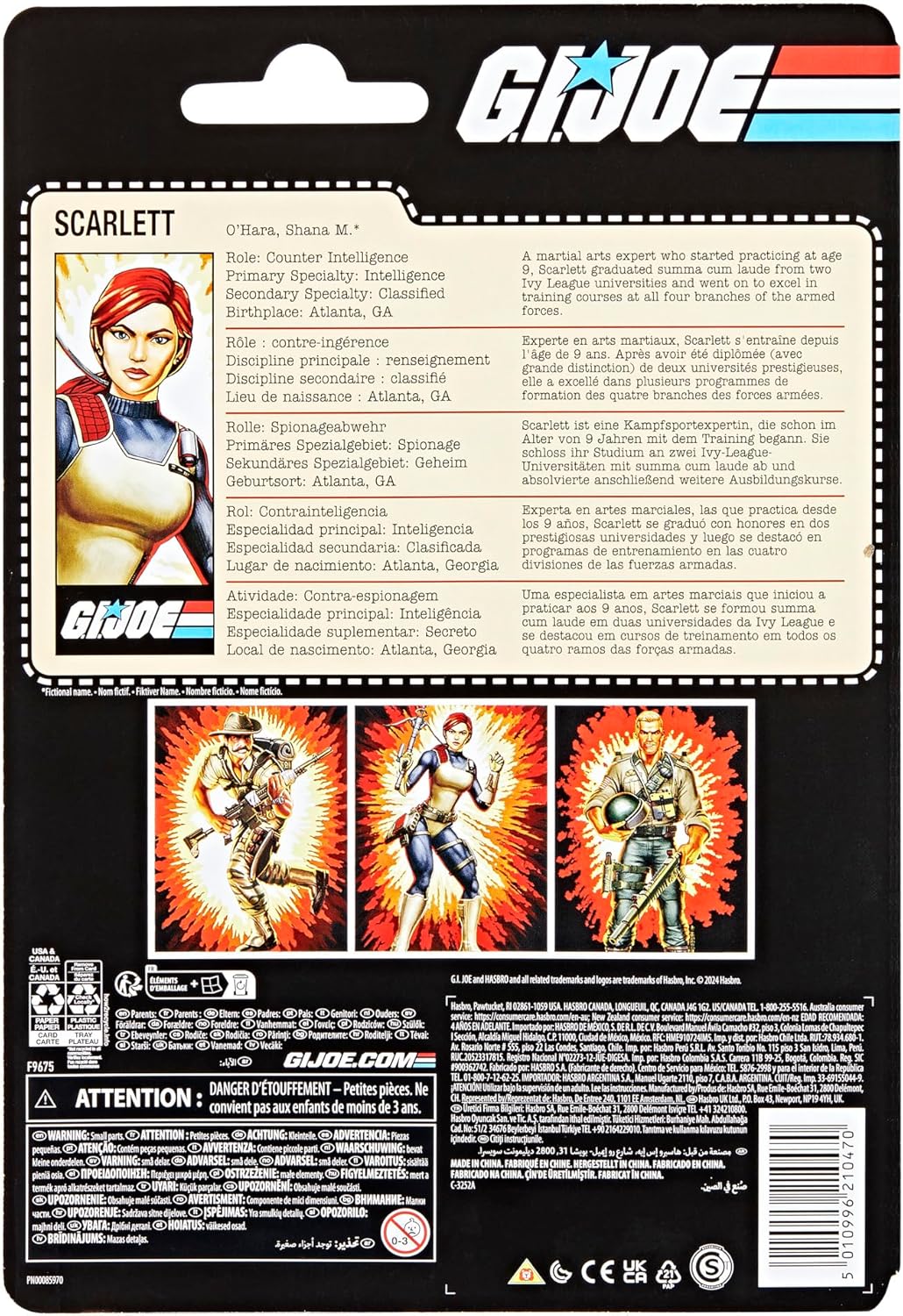 GI Joe Classified Retro Cardback Scarlett (F9675)