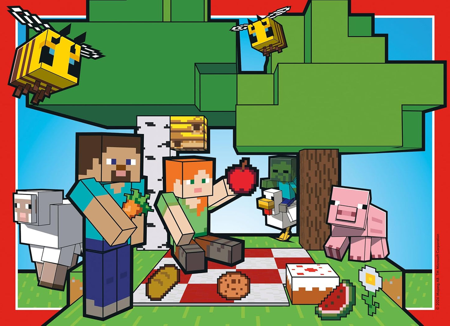 Minecraft 4x100pc XXL Puzzle