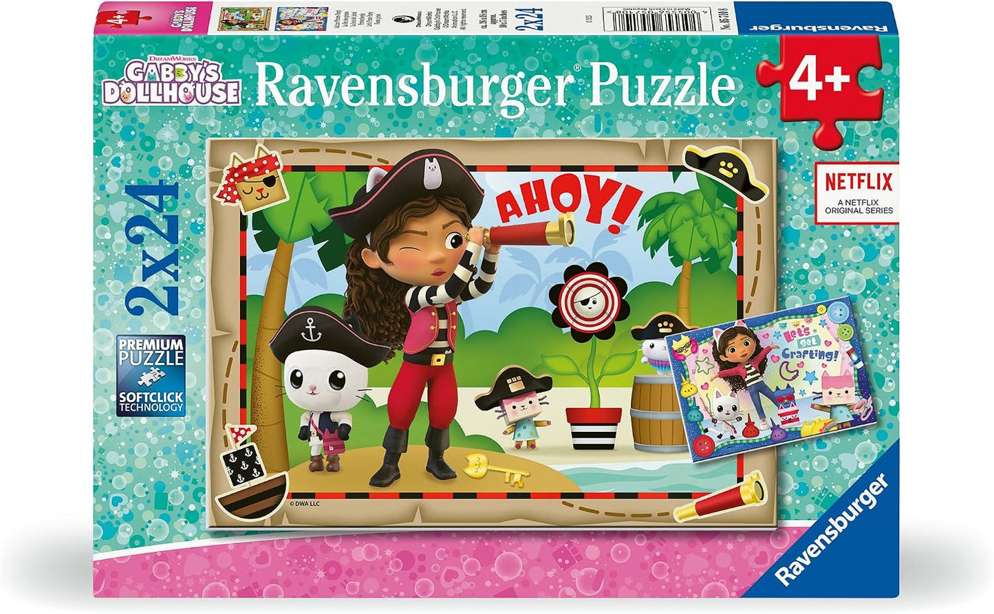 Gabby's Dollhouse 2x24pc Puzzle