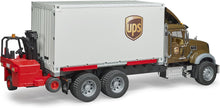 Bruder 02828 MACK Granite UPS Logistics Truck and Forklift 28.12.10