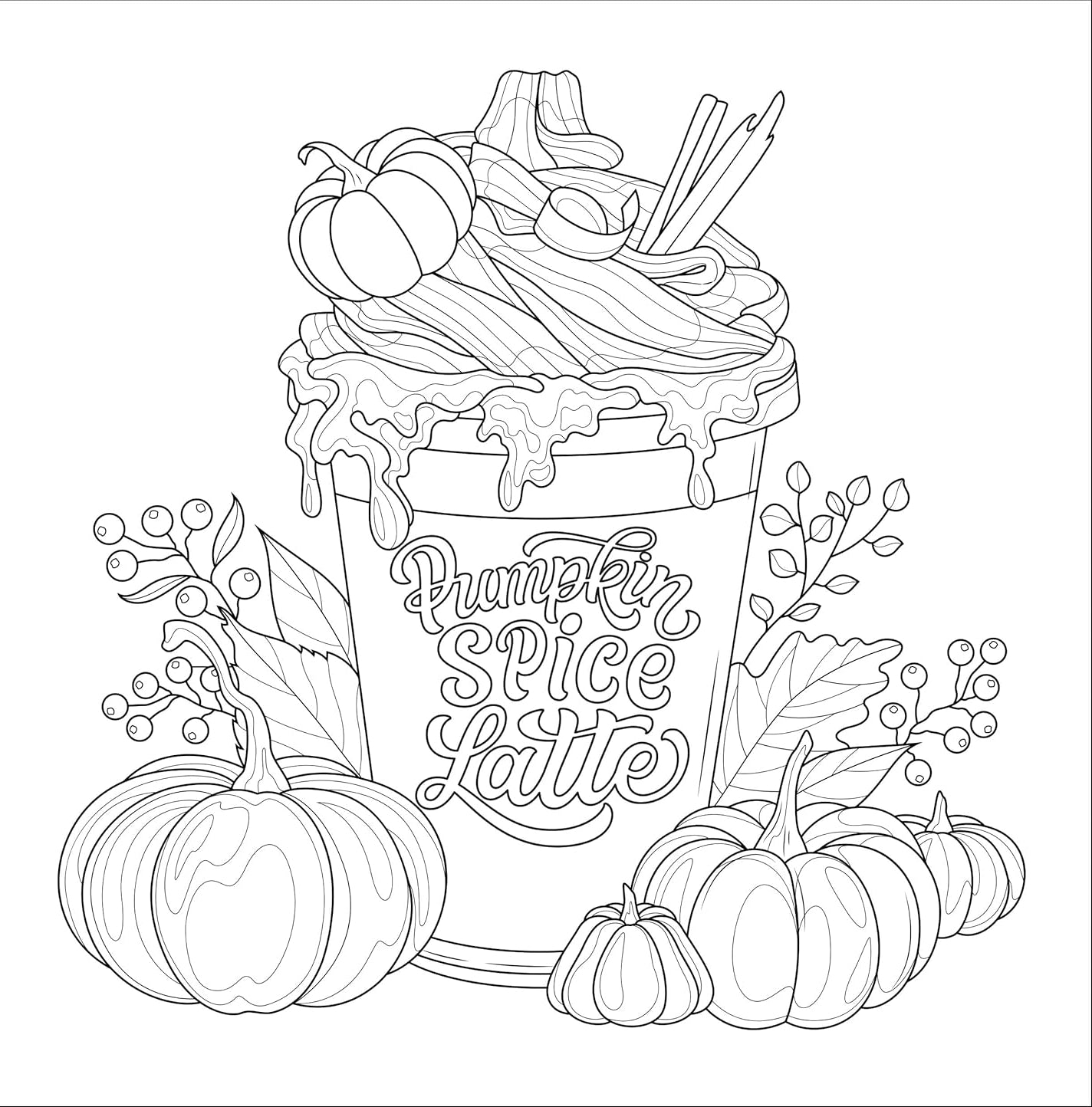 Adult Coloring Book Autumn Dreams