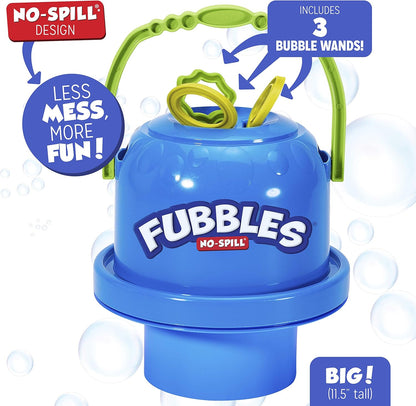 Fubbles No-Spill Big Bubble Bucket with Bubble Solution