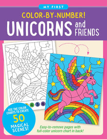 Color-by-Number Unicorns and Friends