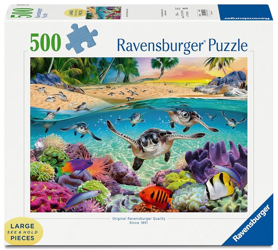 Race of the Baby Sea Turtles 500 pc Large Format