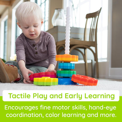 Fat Brain Toys SpinAgain, Baby Stacking & Spinning Toys