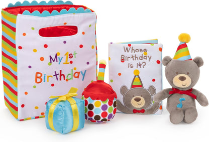 Gund My First Birthday Plush Playset 8"