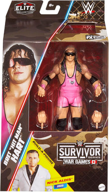 WWE Elite Survivor Series War Games - Bret "Hit Man" Hart  with Nick Aldis BAF