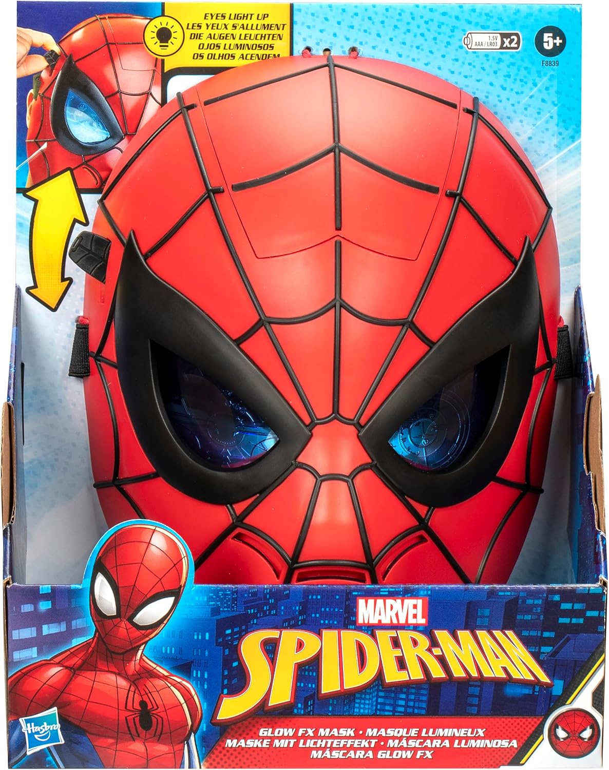 Marvel Spider-Man Glow FX Mask