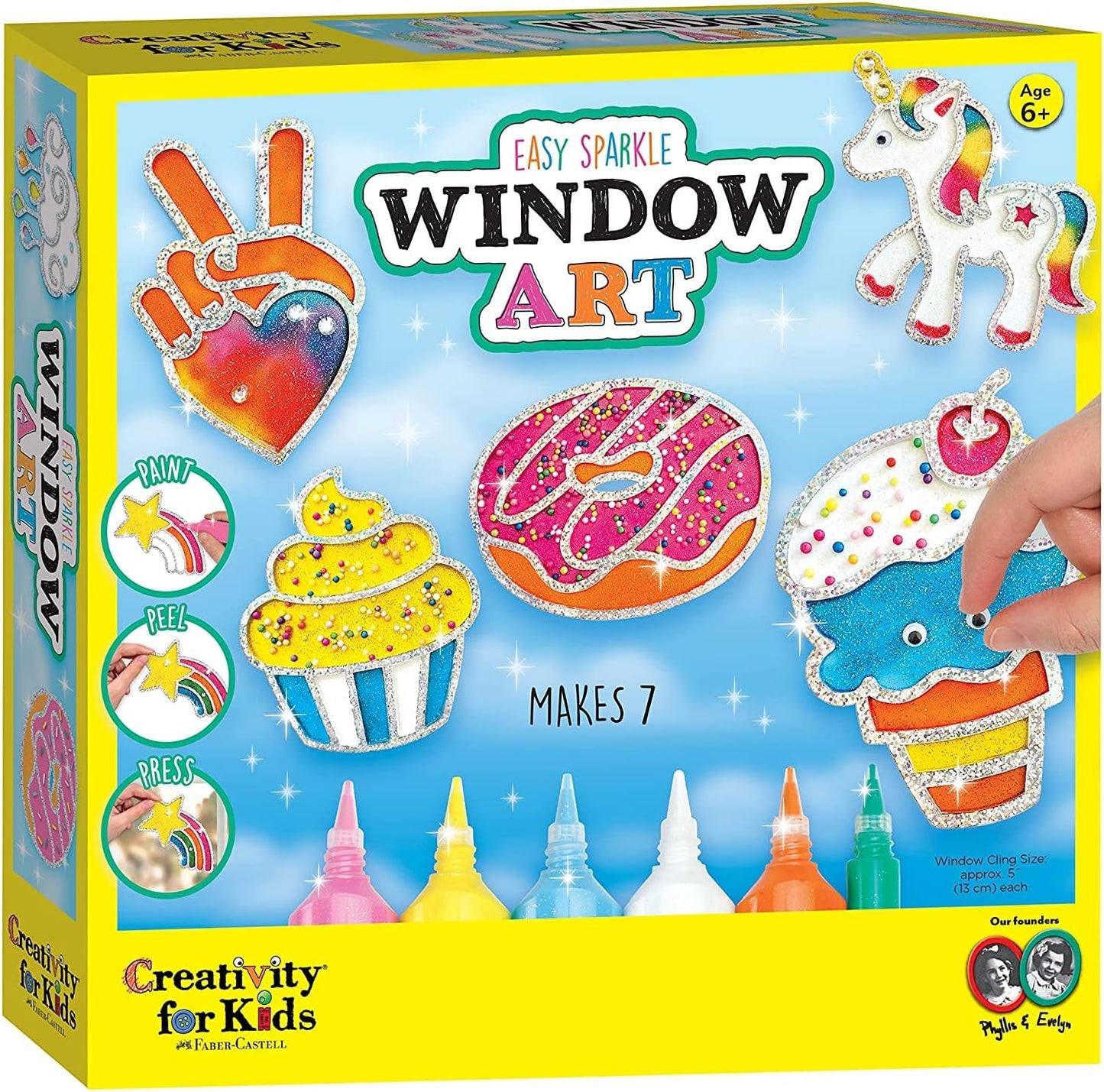 Rainbow Sprinkles Easy Sparkle Window Art