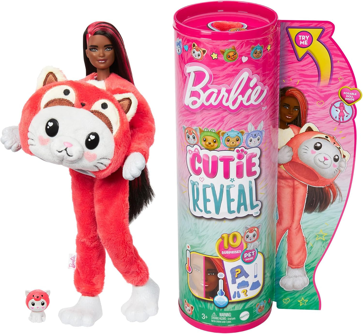 Barbie Cutie Reveal Kitten as Red Panda