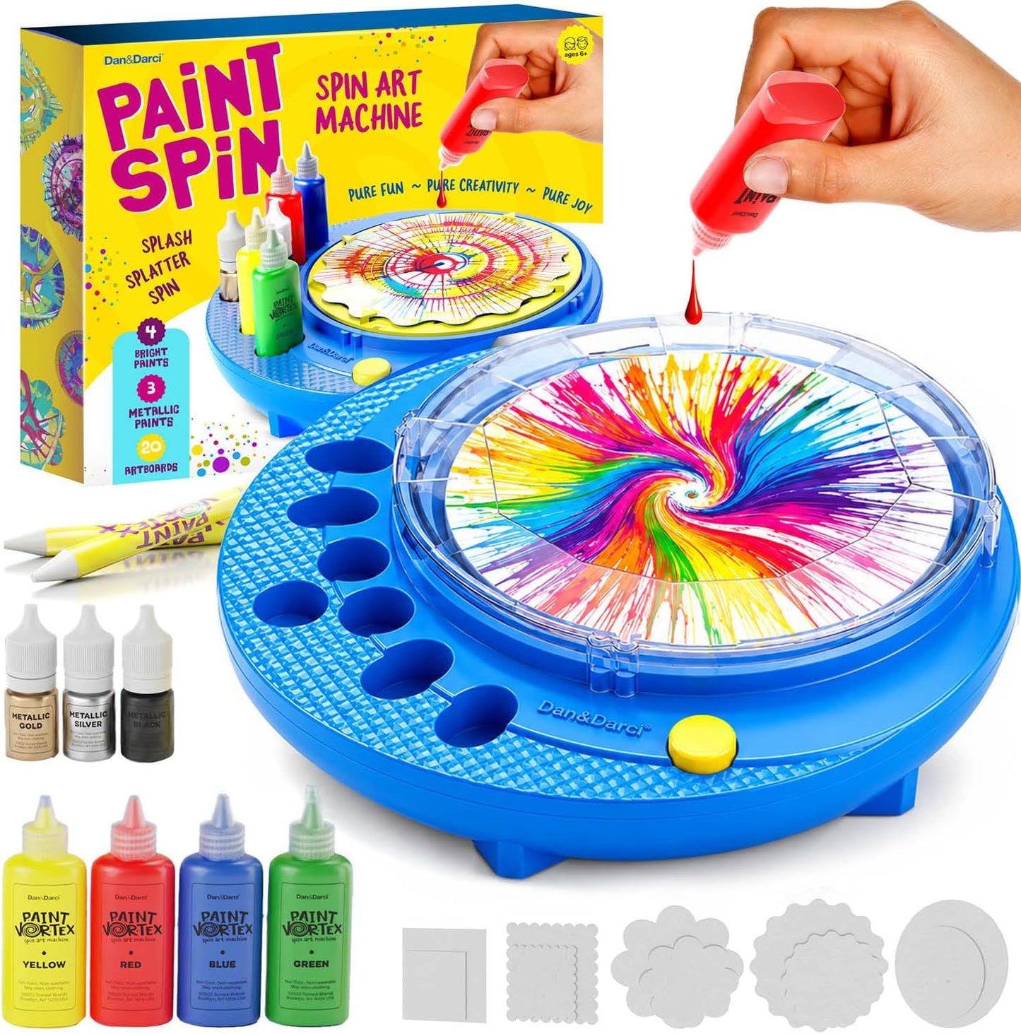 Spin Art Machine Kit - Paint Spiral Station Center