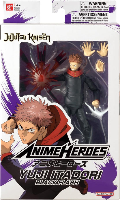 Anime Heroes Jujutsu Kaisen Yuji Itadori Black Flash Action Figure