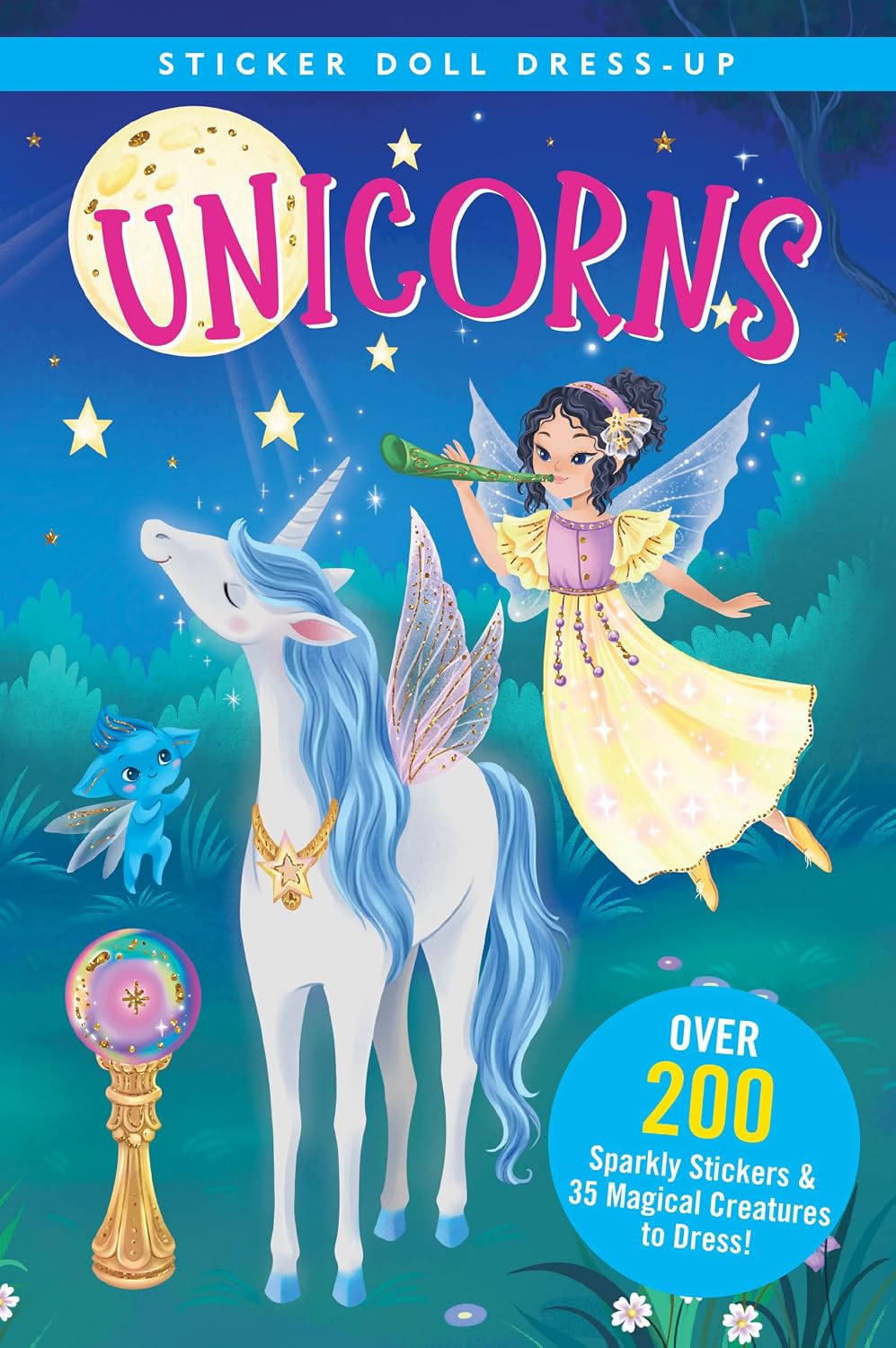 Sticker Doll Dress-Up Book Unicorns