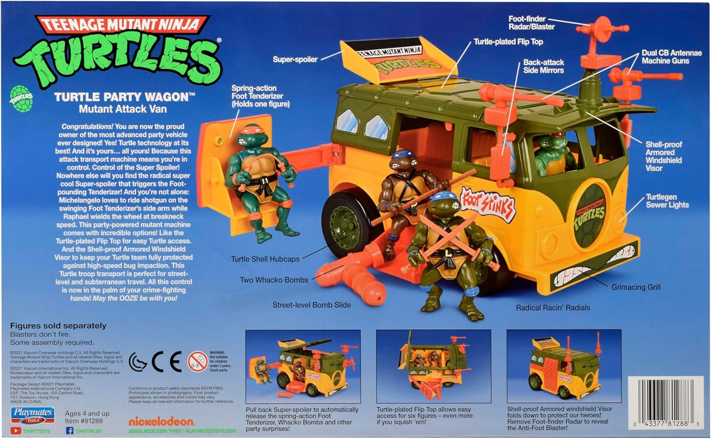 Teenage Mutant Ninja Turtles Classic Original Party Wagon Vehicle