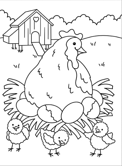 My First Coloring Book On the Farm