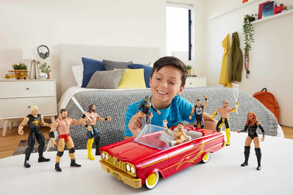WWE Low Rider Car + Rey Mysterio Main Event Figure