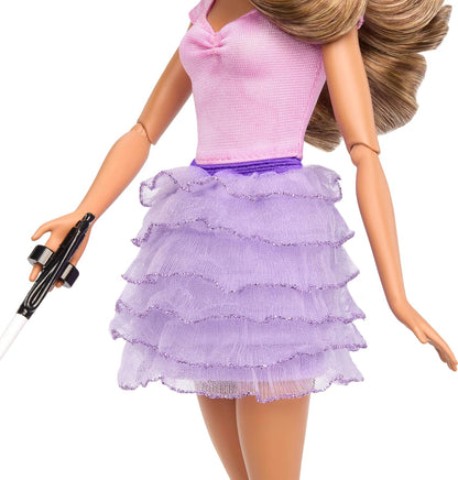 Barbie Fashionista Doll  #228 Blind Barbie Doll Wearing Pink Top And Ruffled Skirt