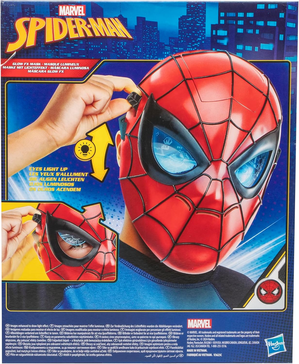 Marvel Spider-Man Glow FX Mask