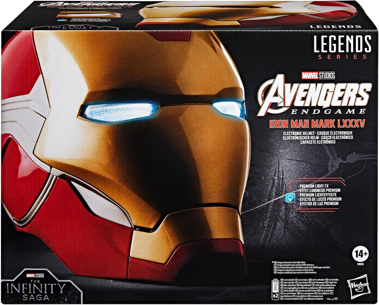 Marvel Legends Avengers Endgame Iron Man Mark 85 Premium Electronic Helmet Prop Replica