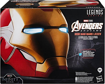 Marvel Legends Avengers Endgame Iron Man Mark 85 Premium Electronic Helmet Prop Replica