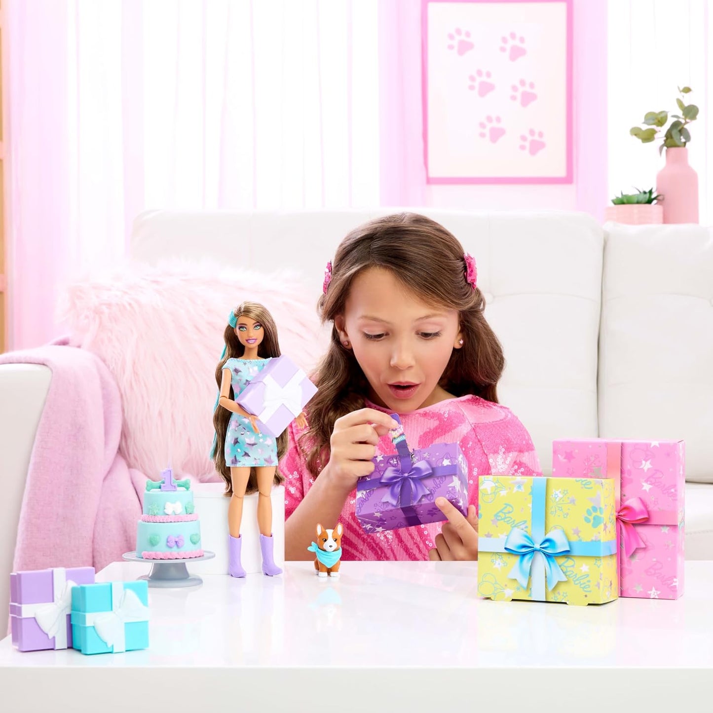 Barbie Party Unboxed Pet Birthday #3
