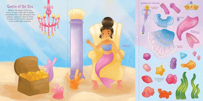 Sticker Doll Dress-Up Book Mermaids