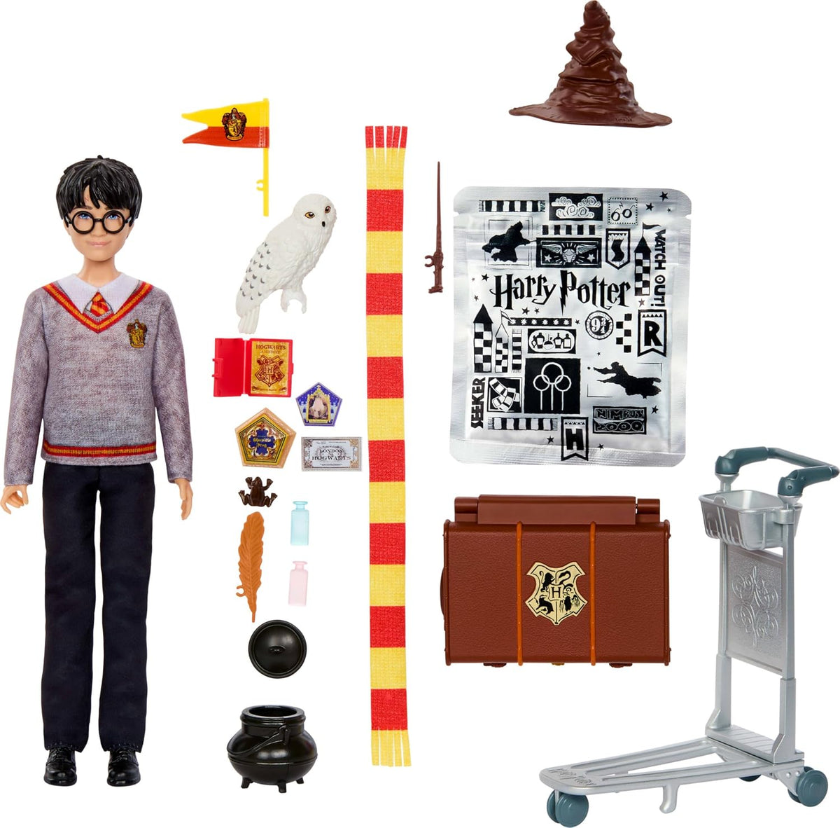 Harry Potter Feature Doll - Harry w Trunk and Accessories