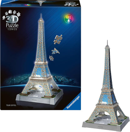 Iconics 3D Eiffel Tower Night Ed. 216Pc