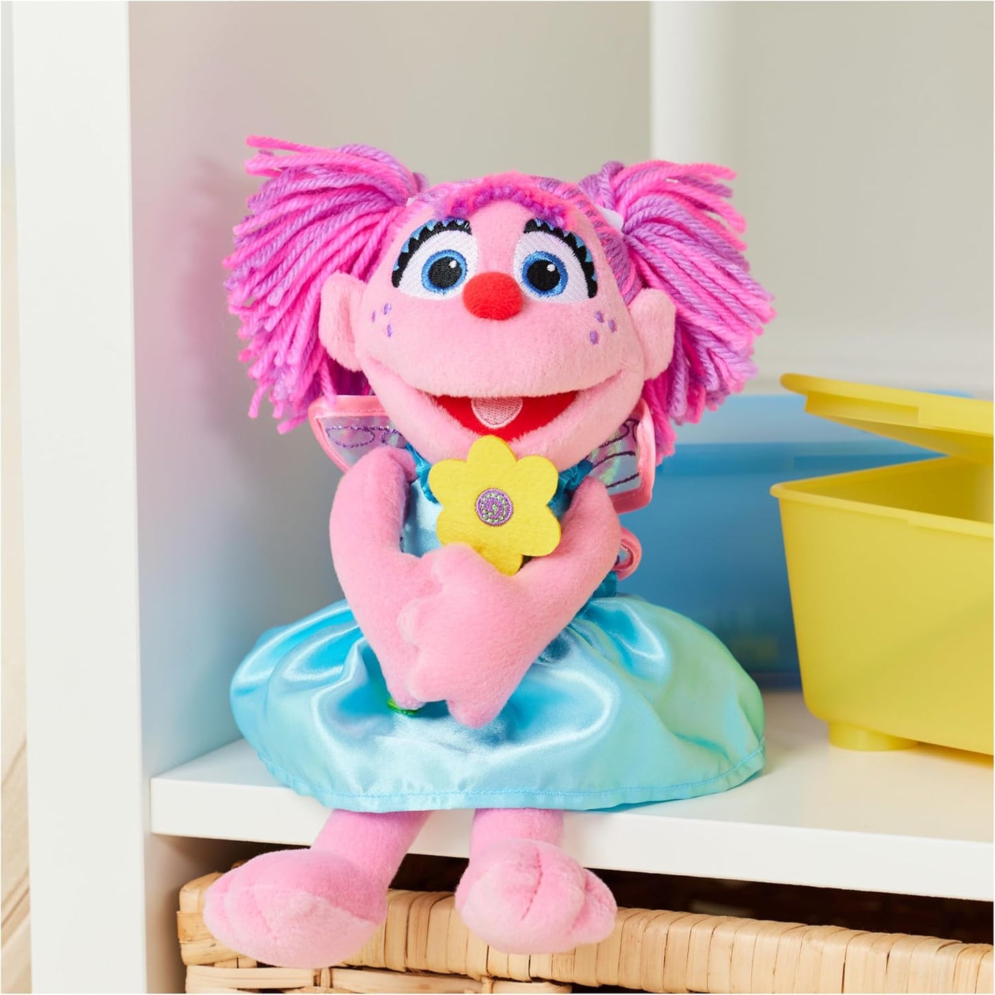Gund Sesame Street Abby Cadabby with Flowers 11in