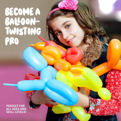 Balloon Animal Twisting Kit For Kids (with Pump), Gift