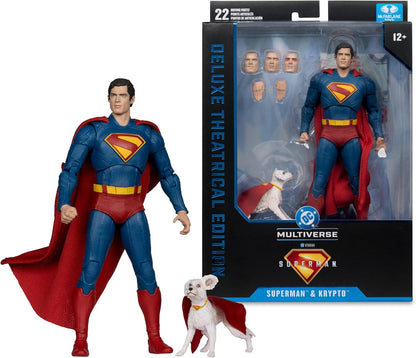 DC Multiverse Deluxe Theatrical Edition Superman Superman & Krypto