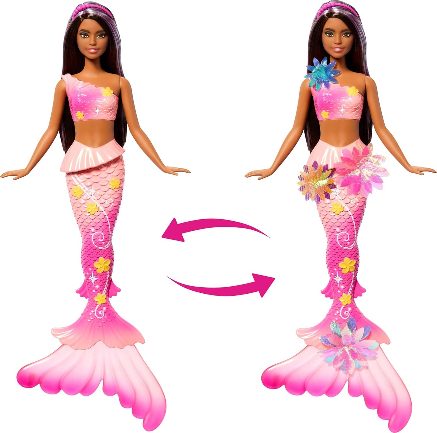Barbie Flower Magic Mermaid Brunette Doll