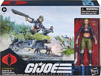 G.I. Joe Classified Series Zanya and Chameleon (Swamp Skier) Action Figure