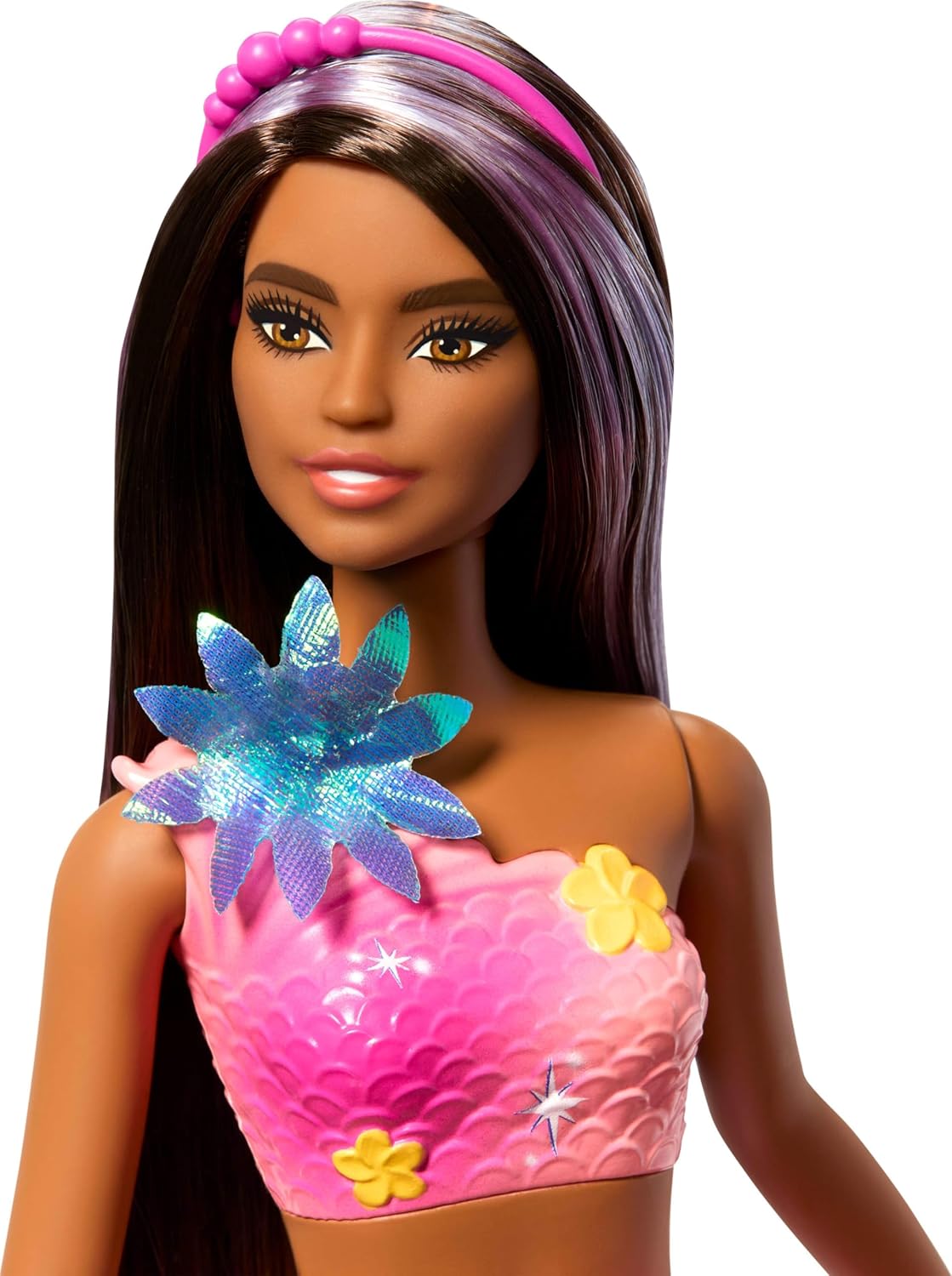 Barbie Flower Magic Mermaid Brunette Doll