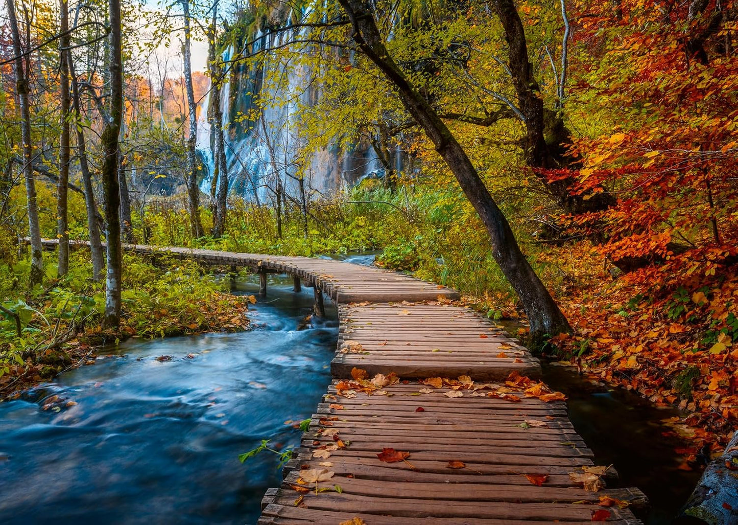 Autumnal Wooden Trail 1000pc Puzzle