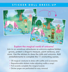 Sticker Doll Dress-Up Book Unicorns