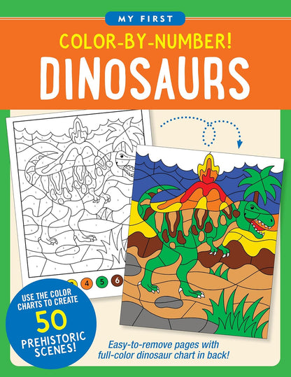 Color-by-Number Dinosaurs
