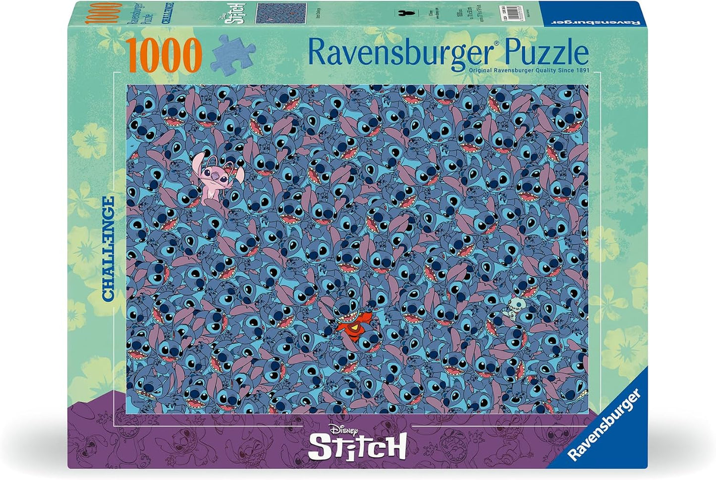 Disney Stitch Challenge 1000 Pc Puzzle