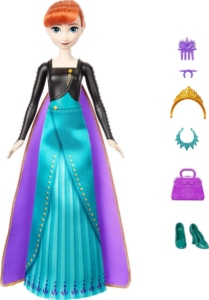 Disney Princess Frozen Spin & Reveal Anna Fashion Doll & Accessories With 11 Surprises*