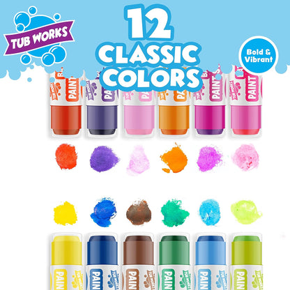 Tub Works® Bath Paint Sticks Bath Toy 12pk