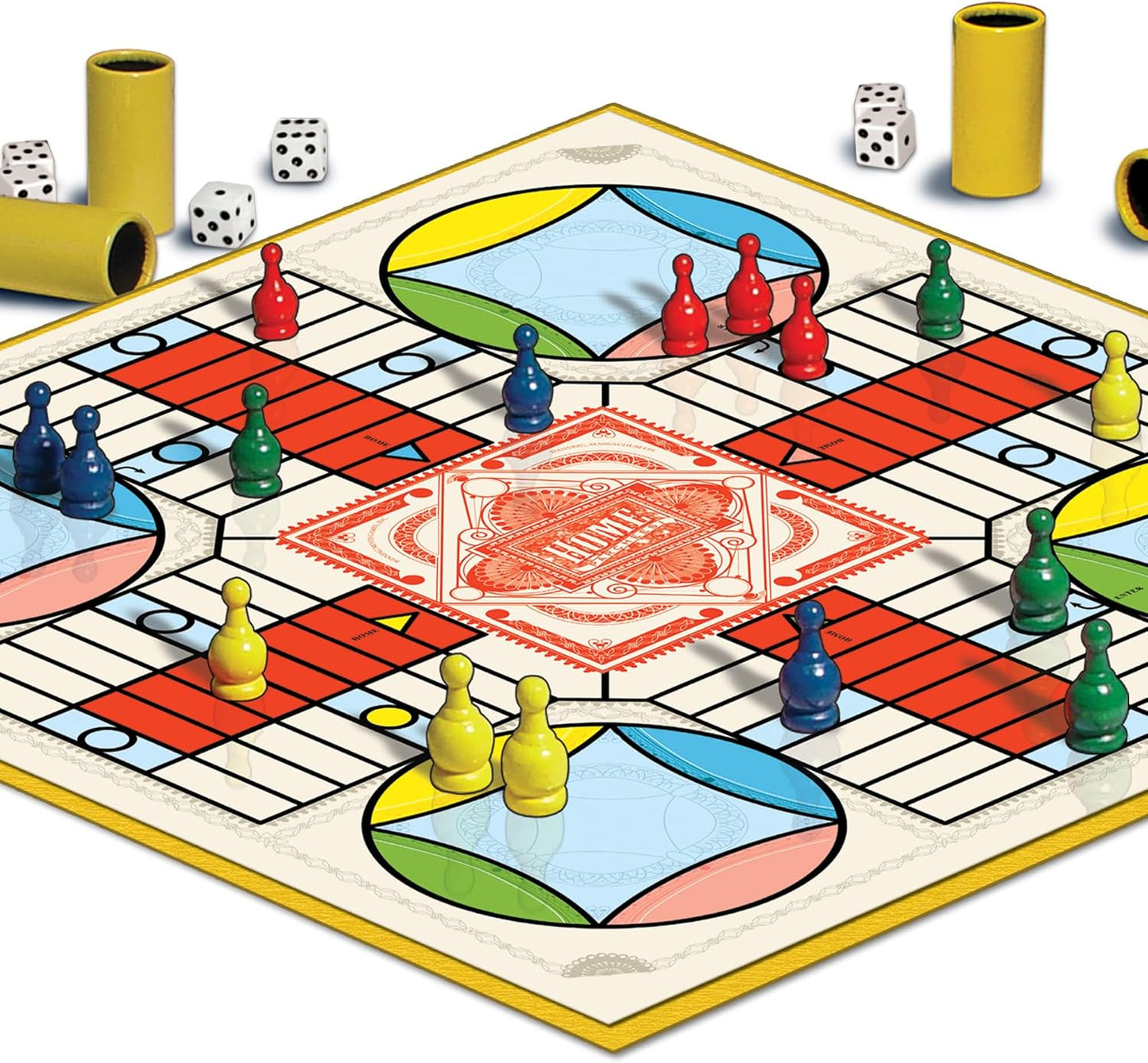 Parcheesi Royal Edition, with Charming Graphics, by Winning Moves Games USA | Classic Family Favorite, Fine Tokens and Dice Cups Included, 2-4 Playe