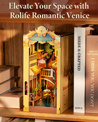 DIY Miniature House Book Nook Kit: Romantic Venice
