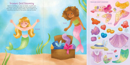 Sticker Doll Dress-Up Book Mermaids