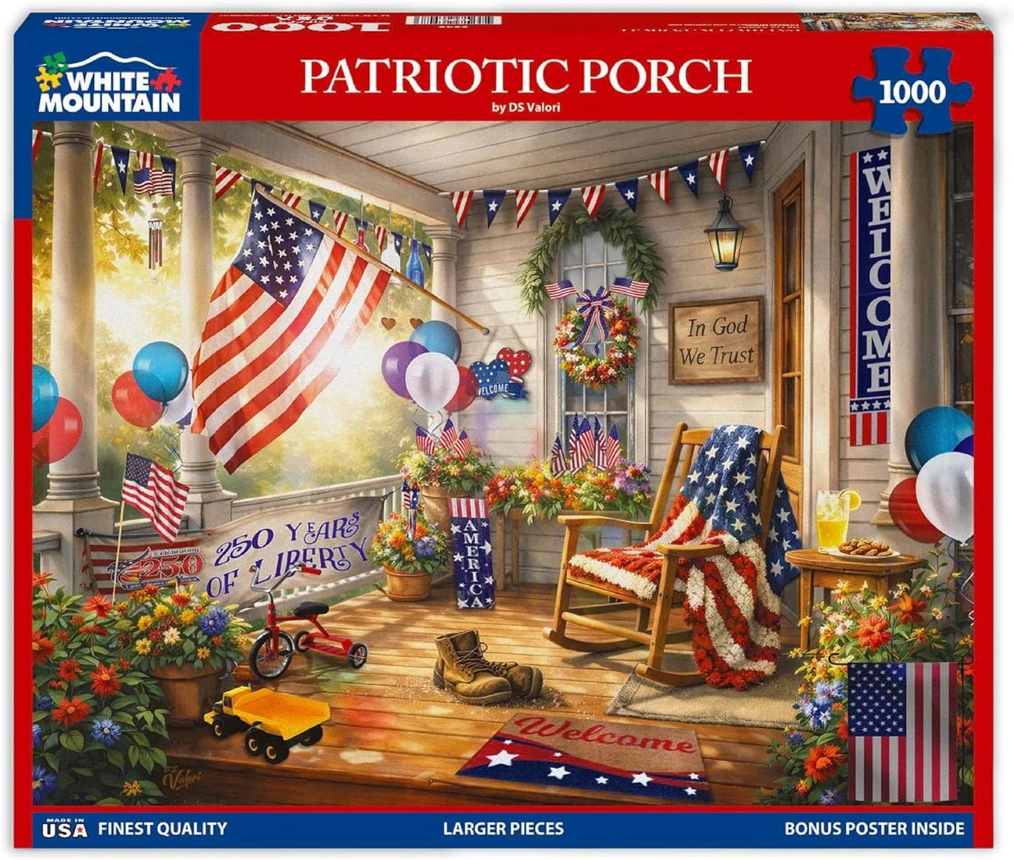 Patriotic Porch 1000pc